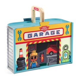 Djeco Nomad Garage Portable Crazy Motors Play Set
