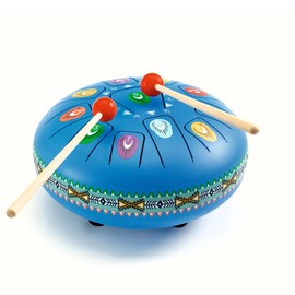 Djeco Large Blue Tongue Drum with 11 Notes