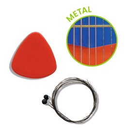 Djeco Small Wooden Guitar with 6 Metal Strings