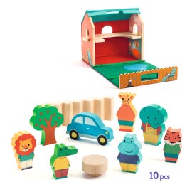 Djeco Softi House Portable Felt & Wood Play Set
