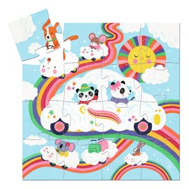 Djeco Cloud Car 16 Piece Jigsaw Puzzle