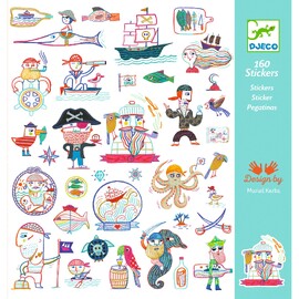 Djeco Pirate Attack! Sticker Set