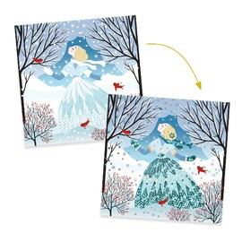 Djeco Dresses in Seasonal Colours Foil Art Craft Kit