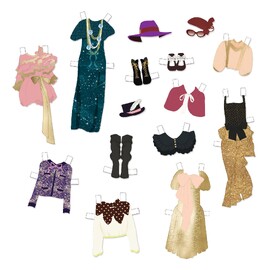 Djeco So Chic Wardrobe Fashion Styling Paper Dolls