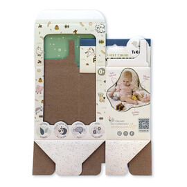 Tikiri Pig Rubber Teether Rattle & Bath Toy with Retail Box