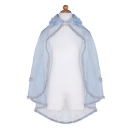 Great Pretenders Snow Queen Cape - Blue, Size 5-6