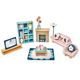 Tender Leaf Toys Complete Dolls House Room Furniture Set