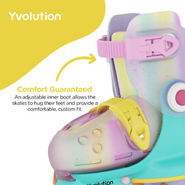 Yvolution Twista Skates (Size 7-11) Rainbow