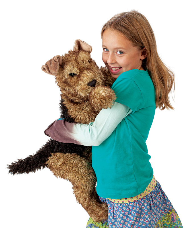 Dog, Airedale Terrier Puppet Folkmanis