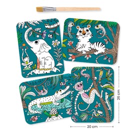 Djeco Magic Reveal Paint - In the Jungle Activity