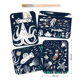 Djeco Magic Reveal Paint - In the Ocean Activity