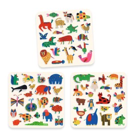 Djeco 60 Felt Stickers - Animals Everywhere!