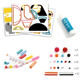 Djeco Creative Activity Kit - 6 Savanna Animals