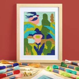 Djeco Atelier 65 – Garden Needlepoint Kit