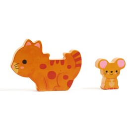 Djeco Puzz and Play Friends Wooden Puzzle