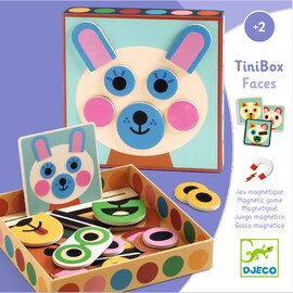 Djeco TiniBox Faces Magnetic Play Set