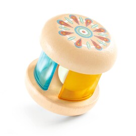 Djeco Baby Mix Wooden Sensory Baby Rattle CDU of 9