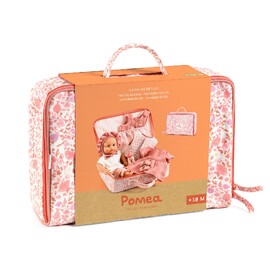 Djeco Lily's Suitcase Baby Pomea Doll Play Set