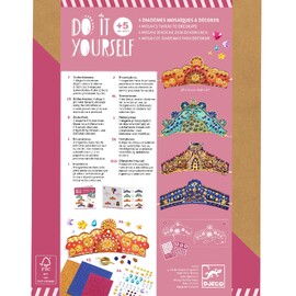 Djeco Do It Yourself Enchantresses Tiaras (Mosaic Stickers)