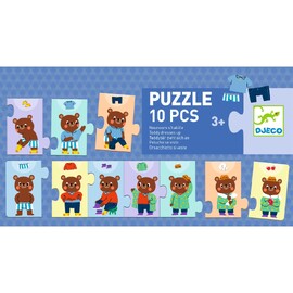 Djeco Teddy Dresses Up Sequencing Puzzle