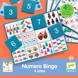 Djeco Numero Bingo Counting and Number Eduludo Game