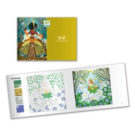 Djeco Dresses in Seasonal Colours Foil Art Craft Kit