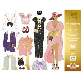 Djeco So Chic Wardrobe Fashion Styling Paper Dolls