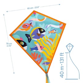 Djeco Djeco Adventure Kite 10 Pack - 3 Assorted Designs