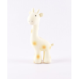 Tikiri Giraffe Rubber Teether Rattle & Bath Toy in Retail Box