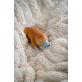 Tikiri Platypus  Rubber Teether Rattle & Bath Toy in Retail Box