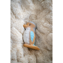 Tikiri Kookaburra Rubber Teether Rattle & Bath Toy in Retail Box