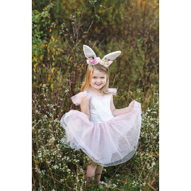 Great Pretenders Woodland Bunny Dress & Headpiece Size 3-4