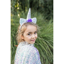 Great Pretenders Unicorn Sparkle Cape & Headband – Size 4–6