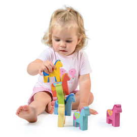 Mentari Rainbow Pony Playset
