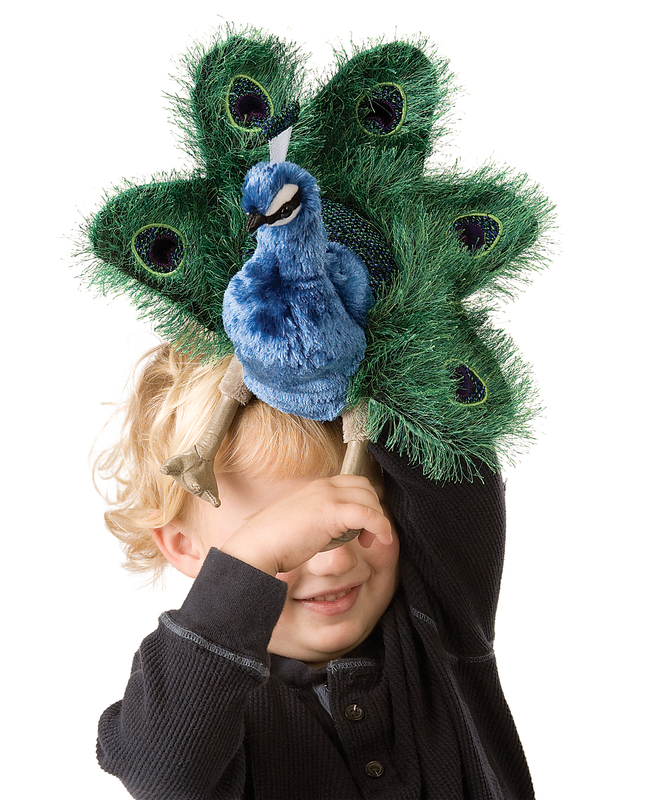 2024 Peacock, Small Puppet Folkmanis