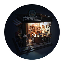 Buki France Coffee Shop Diorama
