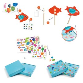 Djeco Collage Crafts - Happy Aquarium Activity
