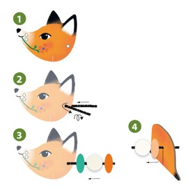 Djeco Threading - Cute Animals Activity
