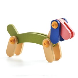 Djeco Buildo - Animals Wooden Construction Set