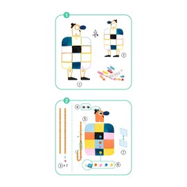 Djeco Creative Activity Kit - 6 Big Buddies & Dogs