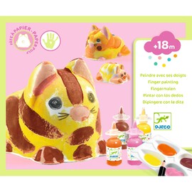 Djeco 3D Finger Painting - Trio of Cats