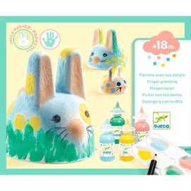 Djeco 3D Finger Painting - Bunny Trio