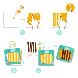 Djeco Finger Painting - Crazy Animals