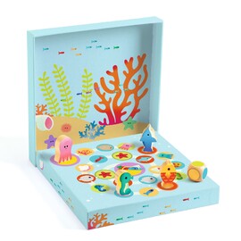 Djeco Ludo Sea 4-in-1 Wooden Game