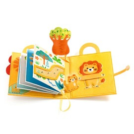 Djeco SoftiBook Lion Felt Activity Book