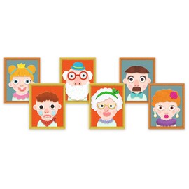 Djeco Inzebox Portraits Magnetic Game