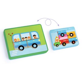 Djeco Inzebox Vehicles Magnetic Game