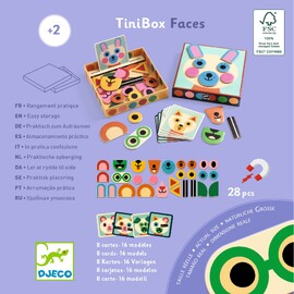 Djeco TiniBox Faces Magnetic Play Set