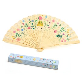 Djeco Lightweight Folding Fan CDU of 9