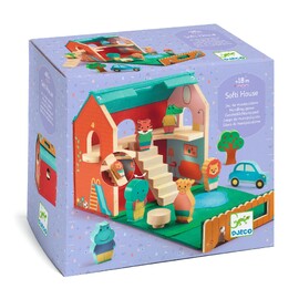 Djeco Softi House Portable Felt & Wood Play Set
